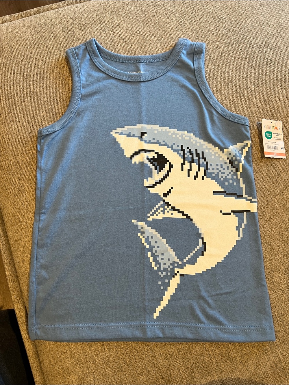 Garanimals Blue Pixel Shark Tank Top